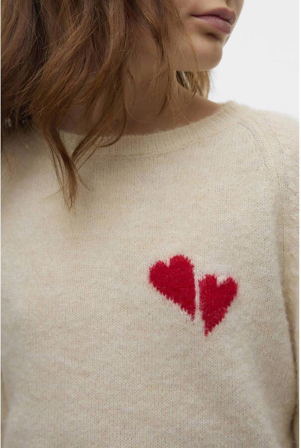 VERO MODA GIRL trui ecru gebreid - Foto 3