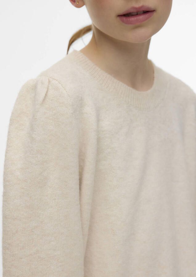 VERO MODA GIRL trui fijn gebreid beige - Foto 2
