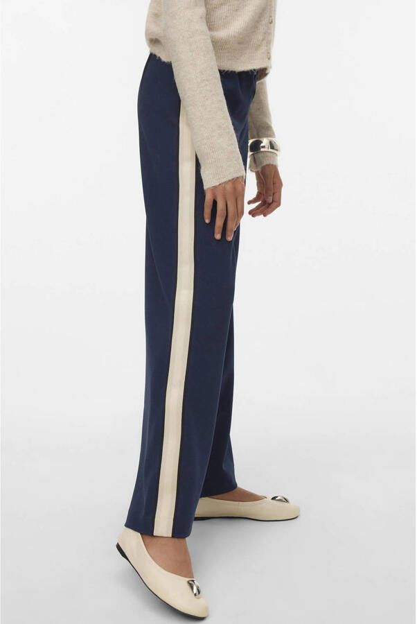 VERO MODA GIRL wide leg casual broek donkerblauw - Foto 3