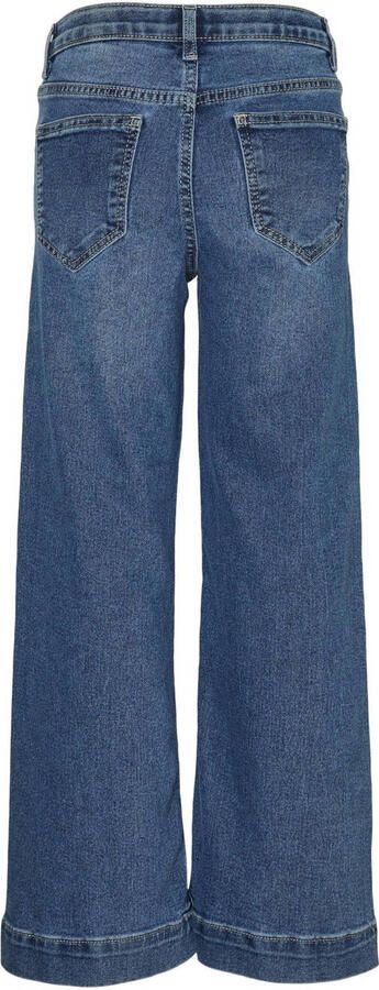 VERO MODA GIRL wide leg jeans VMDAISY medium blue denim Blauw Meisjes Stretchdenim 122 - Foto 2
