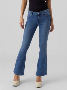 VERO MODA high waist flared jeans VMSCARLET blauw