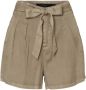 Vero moda soepel beige lyocell relaxed fit short valt kleiner - Thumbnail 1