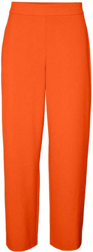 VERO MODA high waist loose fit broek VMLISCOOKIE oranje