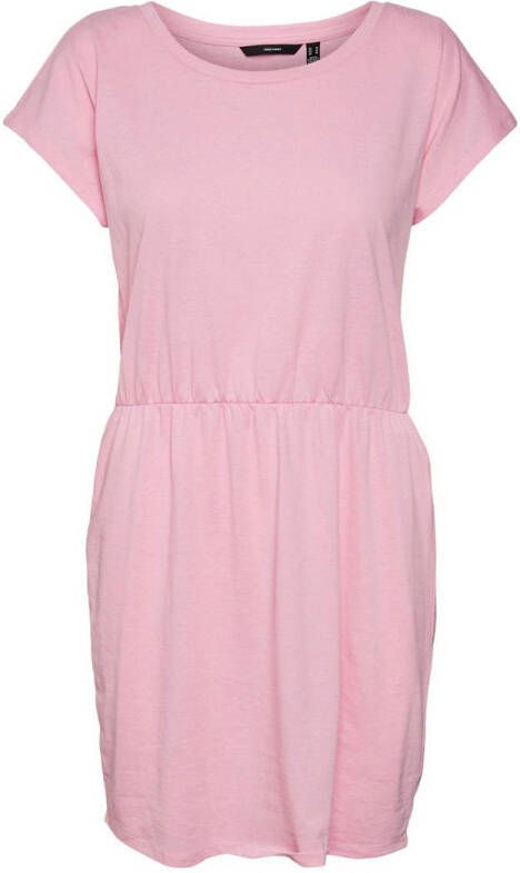 VERO MODA jurk VMLUNA met plooien roze