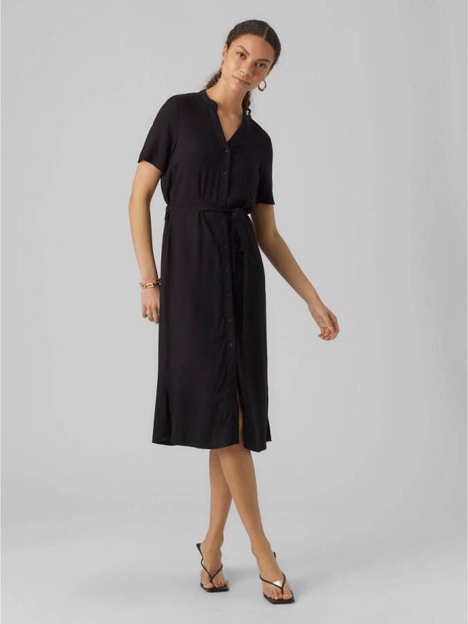 Vero Moda Zomerjurk VMVICA S S SHIRT DRESS GA WVN NOOS