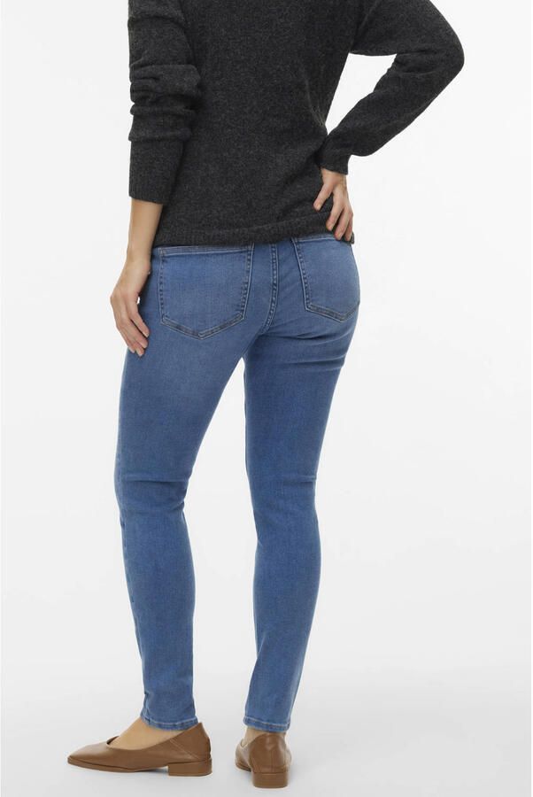 VERO MODA MATERNITY high waist zwangerschaps skinny jeans medium blue denim