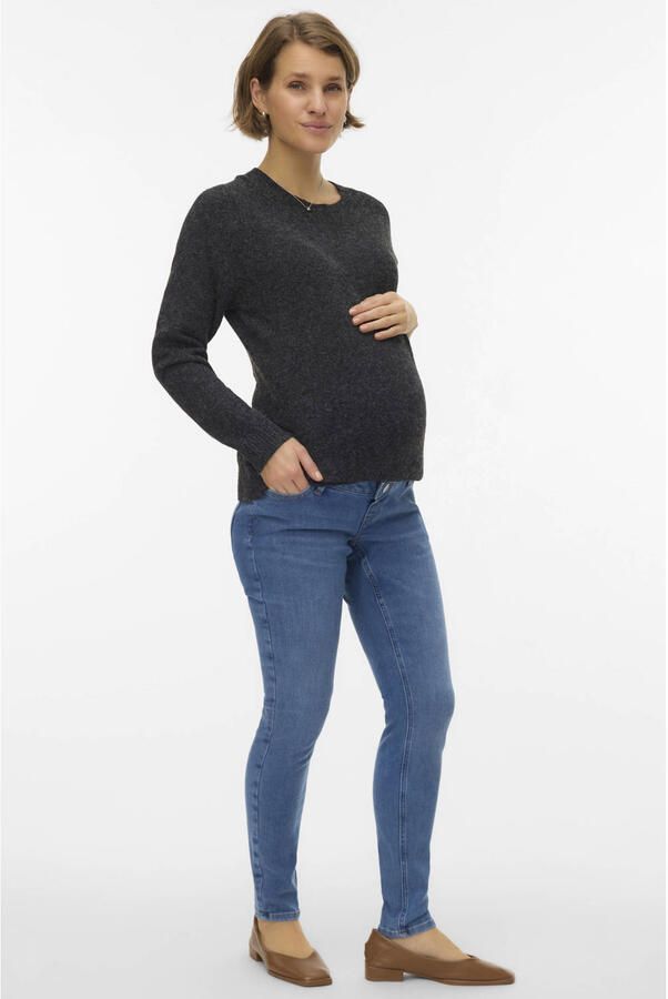 VERO MODA MATERNITY high waist zwangerschaps skinny jeans medium blue denim - Foto 2