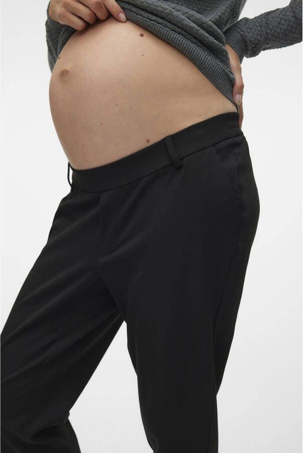 VERO MODA MATERNITY regular fit zwangerschapspantalon VMMMAYA zwart Broek Dames Polyester S