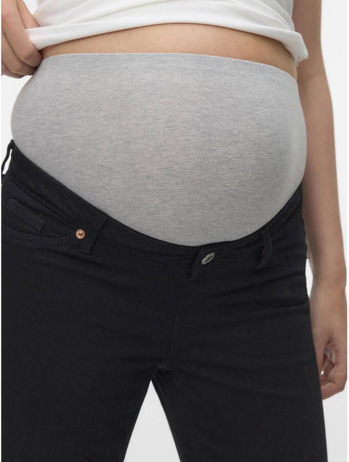 VERO MODA MATERNITY VMMTESSA low waist zwangerschaps wide leg jeans zwart - Foto 2