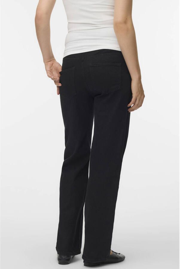 VERO MODA MATERNITY VMMTESSA low waist zwangerschaps wide leg jeans zwart Dames Denim maat 34-32 (XS) - Foto 3