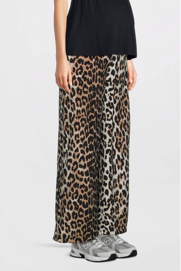 VERO MODA MATERNITY wide leg regular waist zwangerschaps casual broek bruin - Foto 4