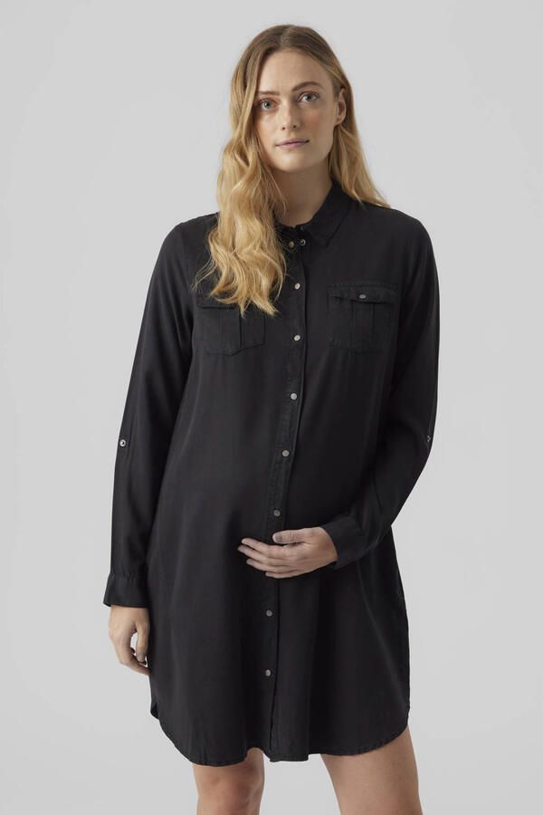 VERO MODA MATERNITY zwangerschaps jurk zwart