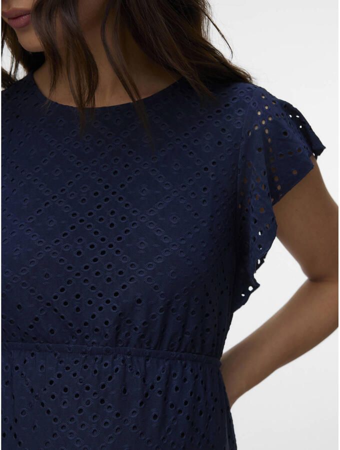 VERO MODA MATERNITY zwangerschaps korte jurk donkerblauw - Foto 2