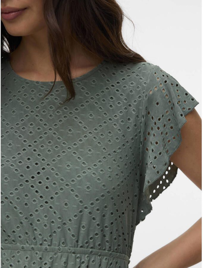 VERO MODA MATERNITY zwangerschaps korte jurk groen - Foto 2