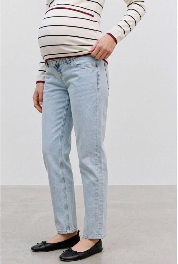 VERO MODA MATERNITY zwangerschaps mom jeans light blue denim