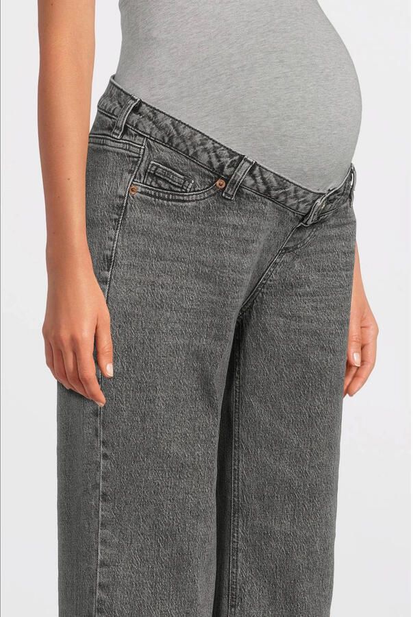 VERO MODA MATERNITY zwangerschaps wide leg jeans grey denim