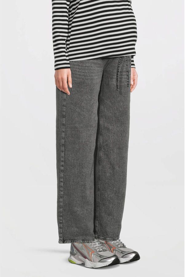 VERO MODA MATERNITY zwangerschaps wide leg jeans VMMTESSA medium grey denim