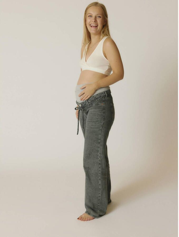VERO MODA MATERNITY zwangerschaps wide leg jeans VMMTESSA medium grey denim - Foto 2