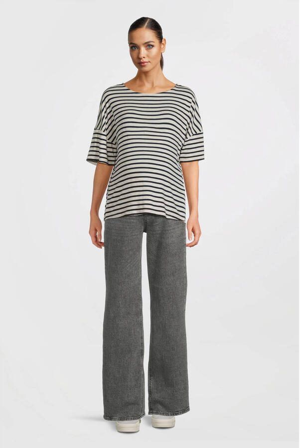 VERO MODA MATERNITY zwangerschaps wide leg jeans grey denim - Foto 3