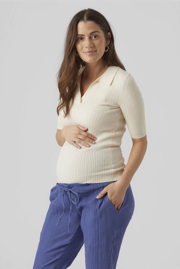 VERO MODA MATERNITY zwangerschapstop VMMHOLLY ecru Dames Viscose Widespread XXL - Foto 3