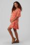 VERO MODA MATERNITY zwangerschapsjurk VMMFIE rood Dames Polyester V-hals XL - Thumbnail 1