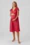 VERO MODA MATERNITY zwangerschapsjurk VMMHEART roze Dames Polyester V-hals XL - Thumbnail 1