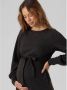 VERO MODA MATERNITY zwangerschapsjurk VMMOTEA zwart Dames Polyester Ronde hals XL - Thumbnail 1