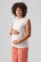 VERO MODA MATERNITY zwangerschapstop VMMCAIA met broderie wit Dames Katoen Ronde hals XL - Thumbnail 1