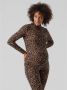 VERO MODA MATERNITY zwangerschapstop VMMINA met panterprint bruin zwart - Thumbnail 1