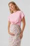 VERO MODA MATERNITY zwangerschapstop VMMPANNA roze Dames Katoen Ronde hals XL - Thumbnail 1