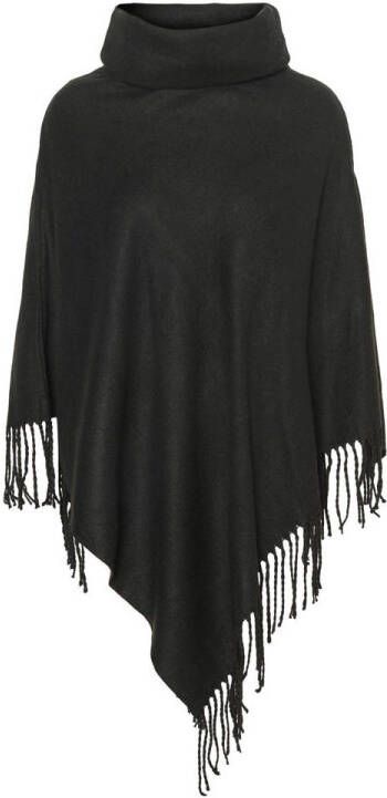 VERO MODA poncho VMKLEO zwart - Foto 4