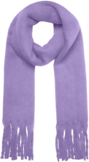 Vero Moda Ivy League Sjaal van Gerecycled Polyester Purple Dames