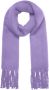 Vero Moda Ivy League Sjaal van Gerecycled Polyester Purple Dames - Thumbnail 1