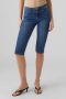 VERO MODA slim fit capri jeans VMJUNE dark blue denim - Thumbnail 1