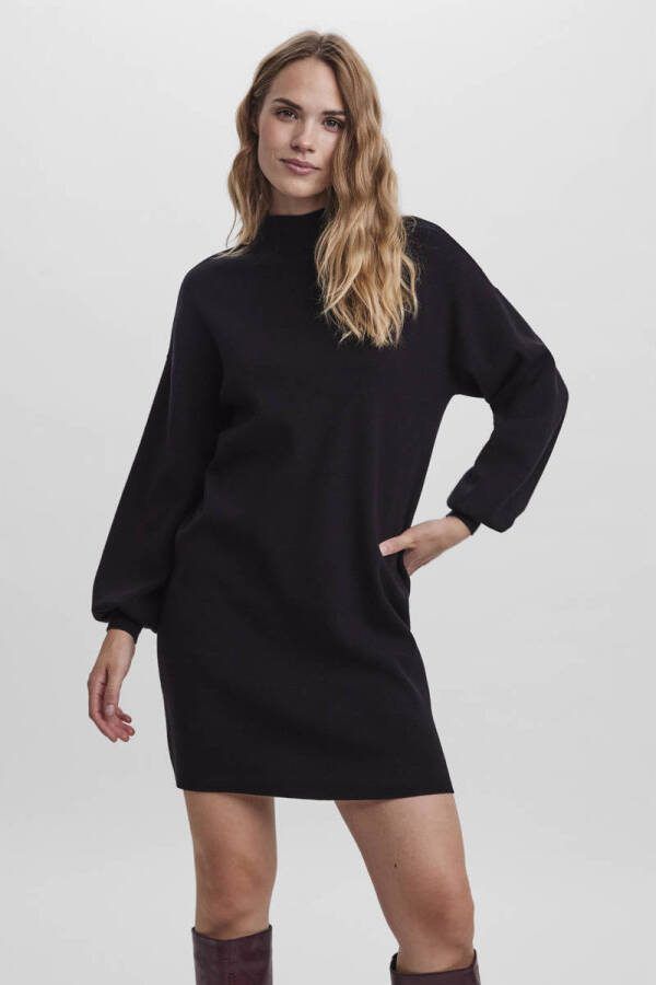 Vero Moda Loose fit gebreide jurk met ballonmouwen model 'NANCY'