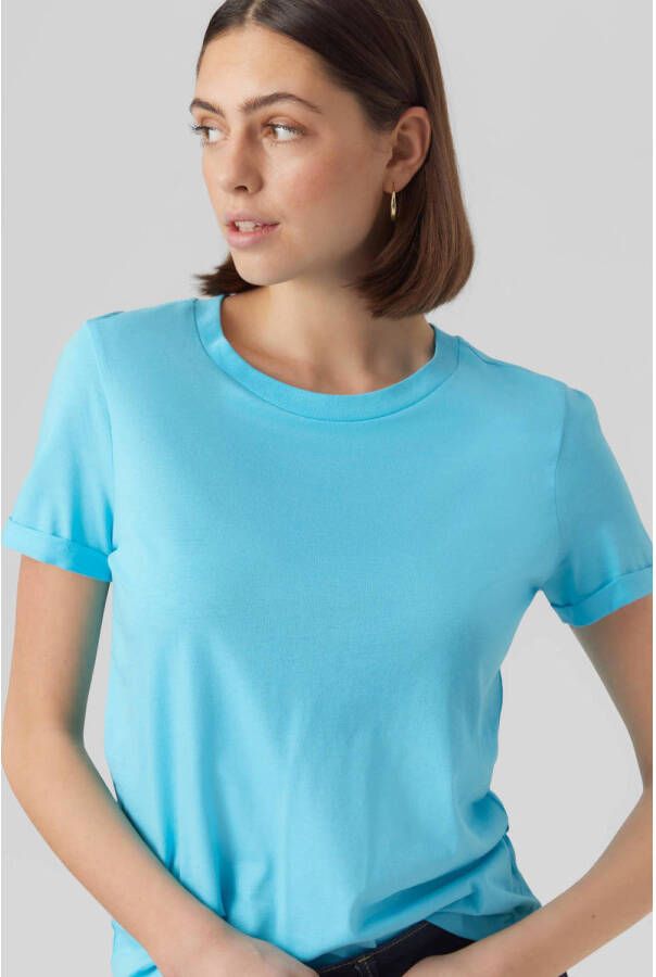 VERO MODA T-shirt VMPAULA turquoise