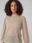 Vero Moda Shirt met lange mouwen VMBECCA LS HIGH NECK LACE TOP JRS NOOS - Thumbnail 1