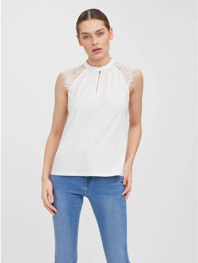 Vero Moda Kanten top VMMILLA SL LACE TEE