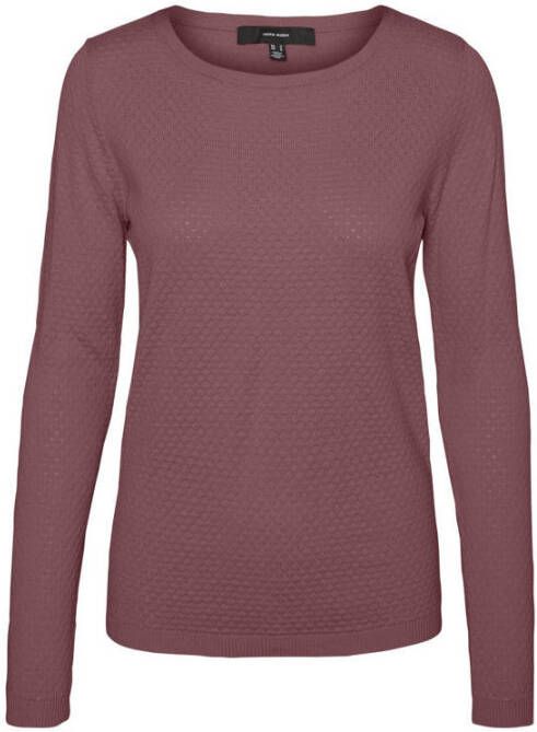 Vero Moda Trui met ronde hals VMCARE STRUCTURE LS O-NECK BLOU NOOS