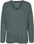 Vero Moda Regular fit gebreide pullover met V-hals model 'CREWLEFILE' - Thumbnail 1
