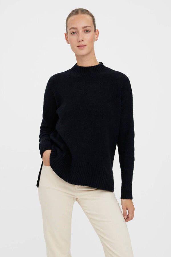 Vero Moda Oversized gebreide pullover met opstaande kraag model 'LEFILE'