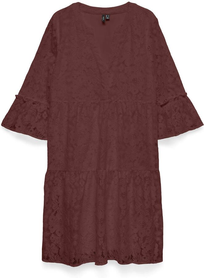 Vero Moda loose fit kanten jurk van katoenmix model 'HONEY'