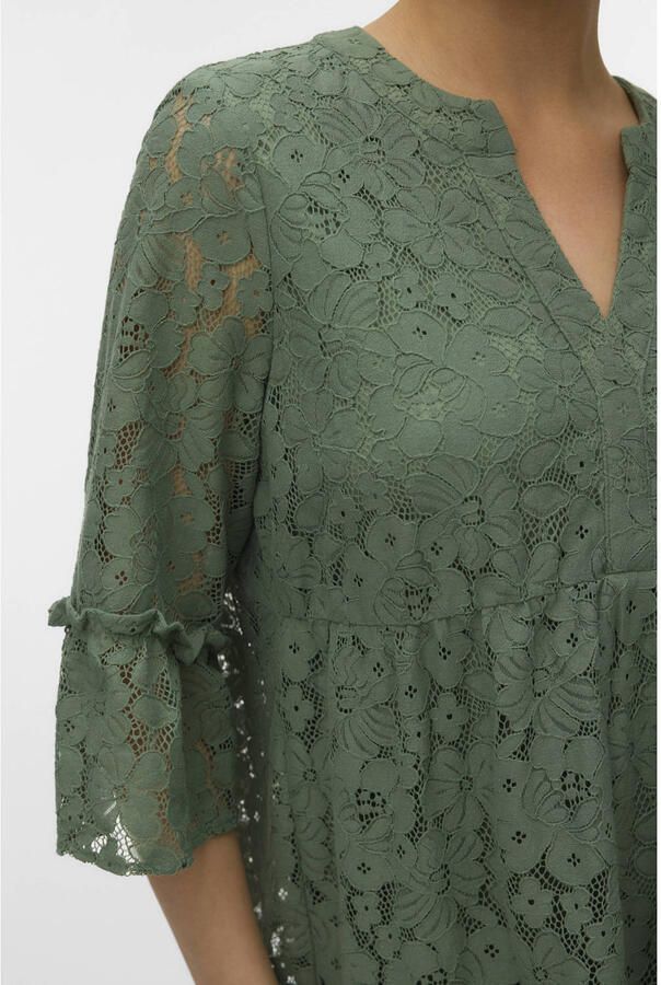Vero Moda loose fit kanten jurk van katoenmix model 'HONEY' - Foto 2