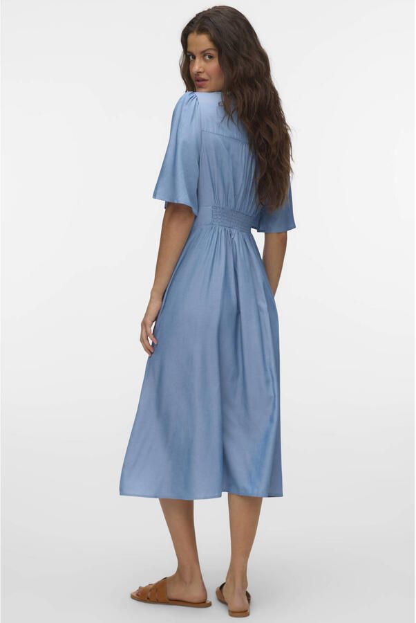 VERO MODA A-lijn jurk light blue denim - Foto 2