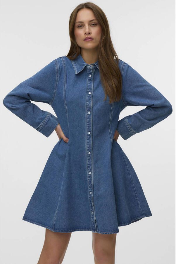 Vero Moda Getailleerde vrijetijdsjurk van katoenmix model 'JESSIE'