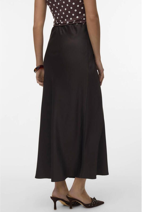 VERO MODA A-lijn rok donkerbruin - Foto 2