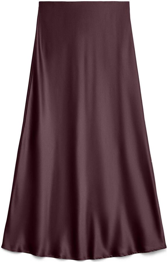 Vero Moda Uitlopende midirok met elastische band model 'MERLE' - Foto 2