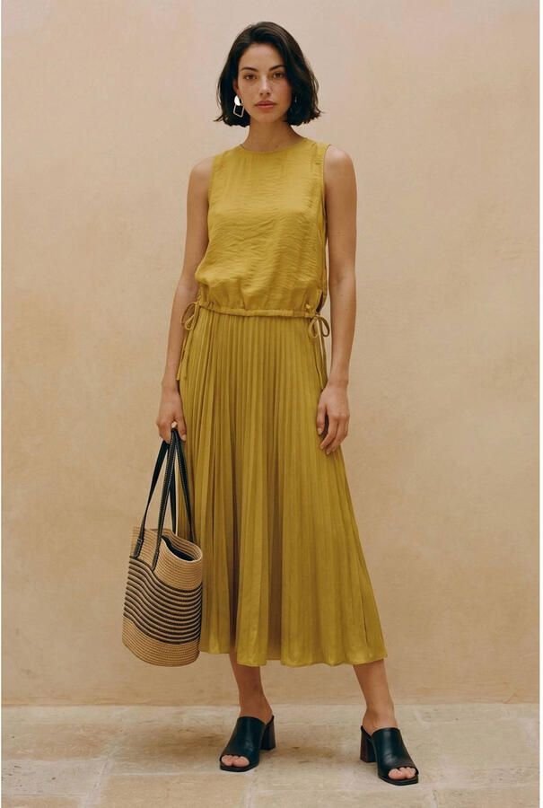 VERO MODA A-lijn rok olijfgroen - Foto 2