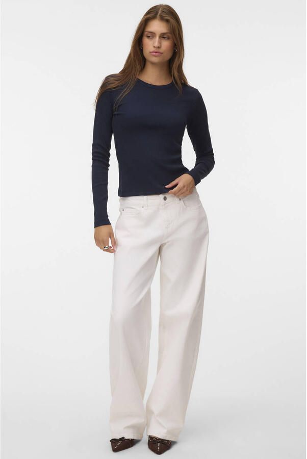 VERO MODA aansluitende top donkerblauw - Foto 2