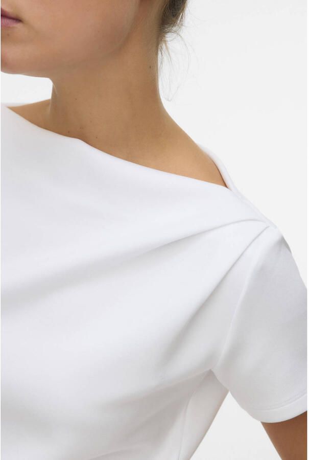 VERO MODA asymmetrische top ecru - Foto 2